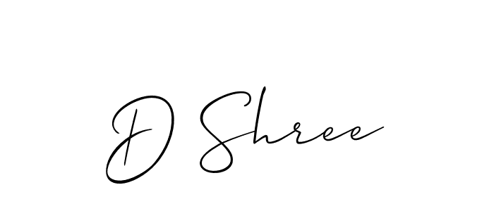 Also we have D Shree name is the best signature style. Create professional handwritten signature collection using Allison_Script autograph style. D Shree signature style 2 images and pictures png