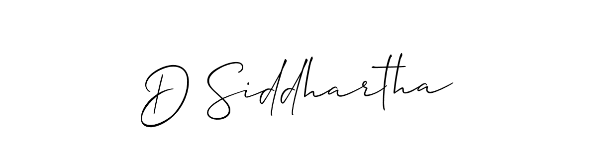 Make a beautiful signature design for name D Siddhartha. With this signature (Allison_Script) style, you can create a handwritten signature for free. D Siddhartha signature style 2 images and pictures png