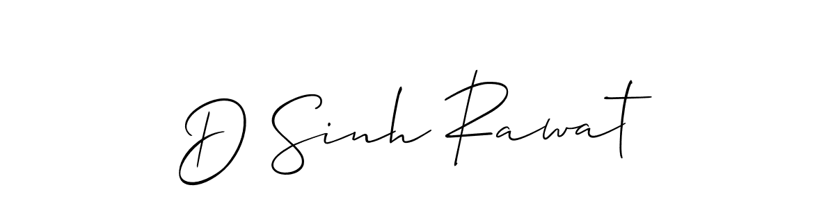 Make a short D Sinh Rawat signature style. Manage your documents anywhere anytime using Allison_Script. Create and add eSignatures, submit forms, share and send files easily. D Sinh Rawat signature style 2 images and pictures png