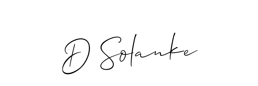 Best and Professional Signature Style for D Solanke. Allison_Script Best Signature Style Collection. D Solanke signature style 2 images and pictures png