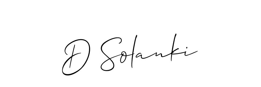 Also You can easily find your signature by using the search form. We will create D Solanki name handwritten signature images for you free of cost using Allison_Script sign style. D Solanki signature style 2 images and pictures png