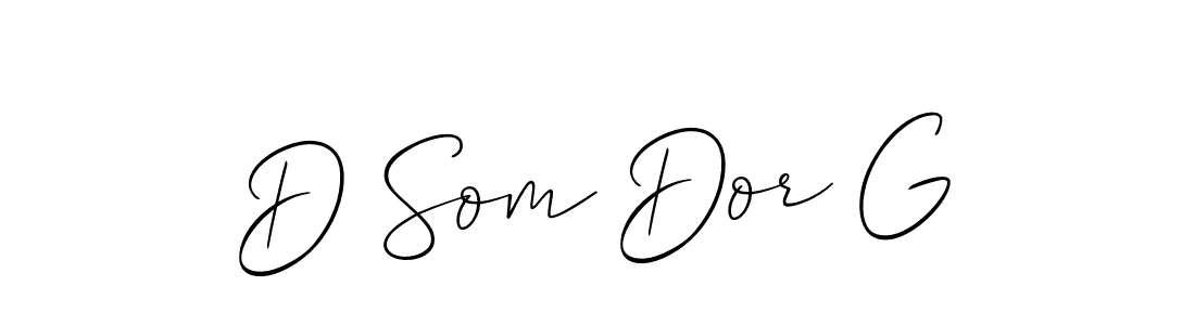 Similarly Allison_Script is the best handwritten signature design. Signature creator online .You can use it as an online autograph creator for name D Som Dor G. D Som Dor G signature style 2 images and pictures png
