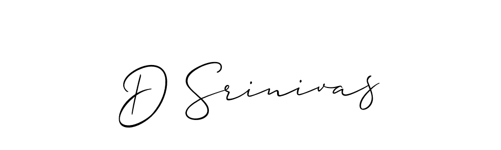 You should practise on your own different ways (Allison_Script) to write your name (D Srinivas) in signature. don't let someone else do it for you. D Srinivas signature style 2 images and pictures png