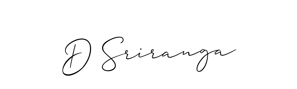 D Sriranga stylish signature style. Best Handwritten Sign (Allison_Script) for my name. Handwritten Signature Collection Ideas for my name D Sriranga. D Sriranga signature style 2 images and pictures png