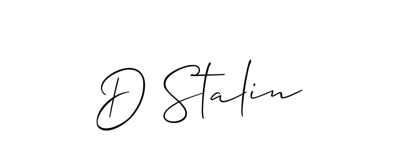 Also we have D Stalin name is the best signature style. Create professional handwritten signature collection using Allison_Script autograph style. D Stalin signature style 2 images and pictures png