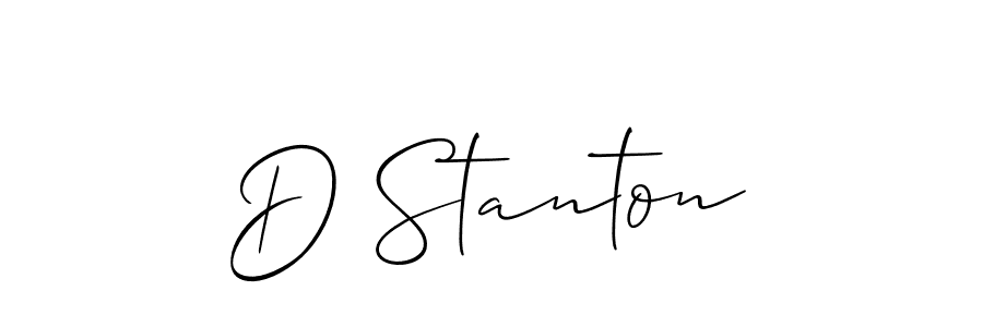 The best way (Allison_Script) to make a short signature is to pick only two or three words in your name. The name D Stanton include a total of six letters. For converting this name. D Stanton signature style 2 images and pictures png