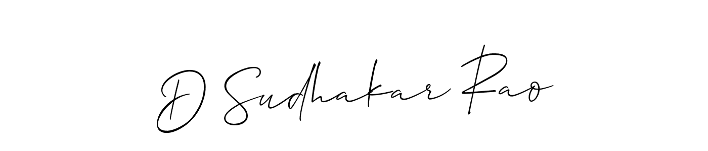 You can use this online signature creator to create a handwritten signature for the name D Sudhakar Rao. This is the best online autograph maker. D Sudhakar Rao signature style 2 images and pictures png