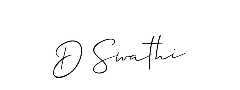 Similarly Allison_Script is the best handwritten signature design. Signature creator online .You can use it as an online autograph creator for name D Swathi. D Swathi signature style 2 images and pictures png