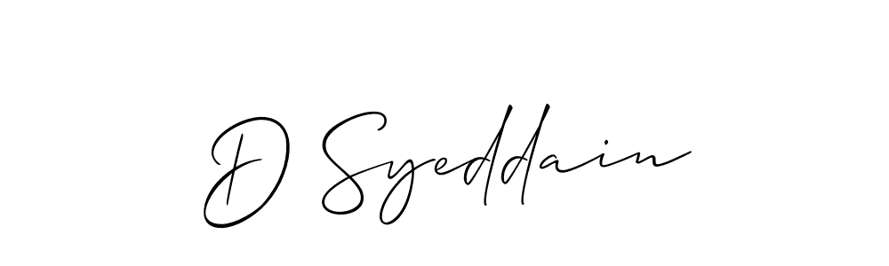 You can use this online signature creator to create a handwritten signature for the name D Syeddain. This is the best online autograph maker. D Syeddain signature style 2 images and pictures png