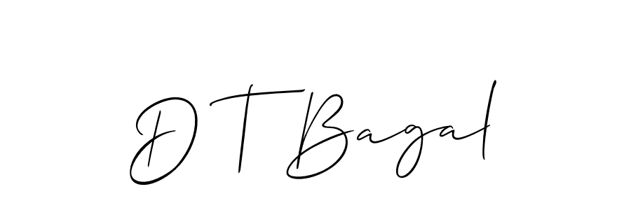 Make a short D T Bagal signature style. Manage your documents anywhere anytime using Allison_Script. Create and add eSignatures, submit forms, share and send files easily. D T Bagal signature style 2 images and pictures png