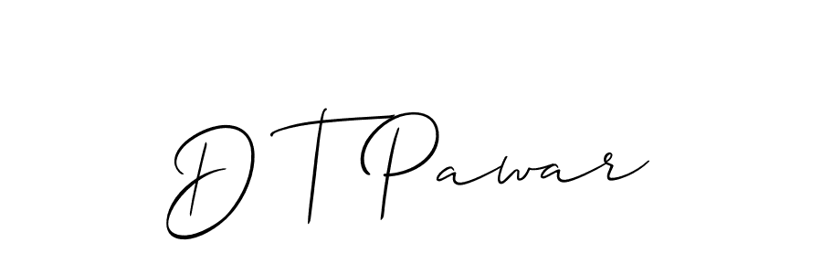 You should practise on your own different ways (Allison_Script) to write your name (D T Pawar) in signature. don't let someone else do it for you. D T Pawar signature style 2 images and pictures png