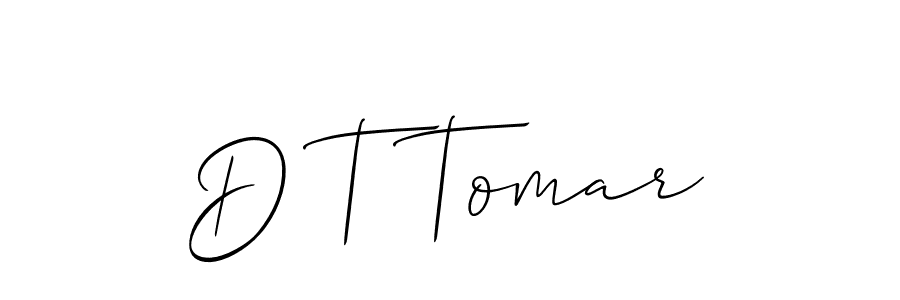 Allison_Script is a professional signature style that is perfect for those who want to add a touch of class to their signature. It is also a great choice for those who want to make their signature more unique. Get D T Tomar name to fancy signature for free. D T Tomar signature style 2 images and pictures png