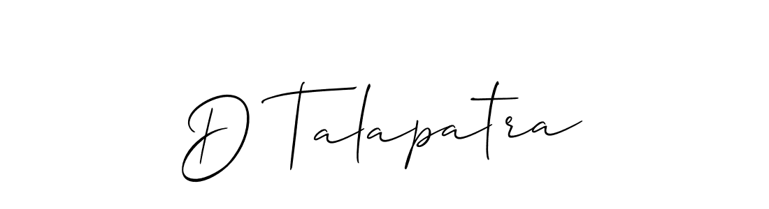 Check out images of Autograph of D Talapatra name. Actor D Talapatra Signature Style. Allison_Script is a professional sign style online. D Talapatra signature style 2 images and pictures png