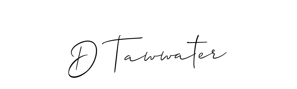 This is the best signature style for the D Tawwater name. Also you like these signature font (Allison_Script). Mix name signature. D Tawwater signature style 2 images and pictures png