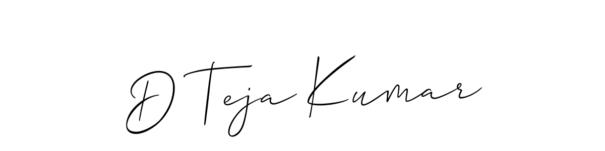 Once you've used our free online signature maker to create your best signature Allison_Script style, it's time to enjoy all of the benefits that D Teja Kumar name signing documents. D Teja Kumar signature style 2 images and pictures png