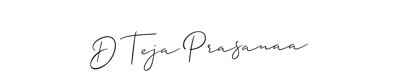 D Teja Prasanaa stylish signature style. Best Handwritten Sign (Allison_Script) for my name. Handwritten Signature Collection Ideas for my name D Teja Prasanaa. D Teja Prasanaa signature style 2 images and pictures png