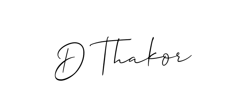 How to make D Thakor signature? Allison_Script is a professional autograph style. Create handwritten signature for D Thakor name. D Thakor signature style 2 images and pictures png