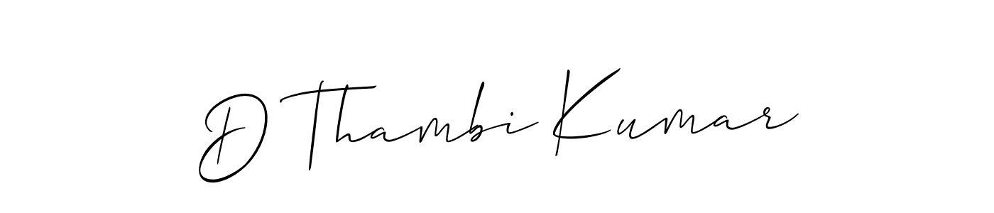 if you are searching for the best signature style for your name D Thambi Kumar. so please give up your signature search. here we have designed multiple signature styles  using Allison_Script. D Thambi Kumar signature style 2 images and pictures png