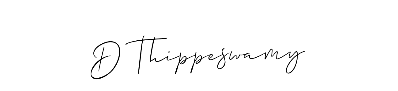 The best way (Allison_Script) to make a short signature is to pick only two or three words in your name. The name D Thippeswamy include a total of six letters. For converting this name. D Thippeswamy signature style 2 images and pictures png
