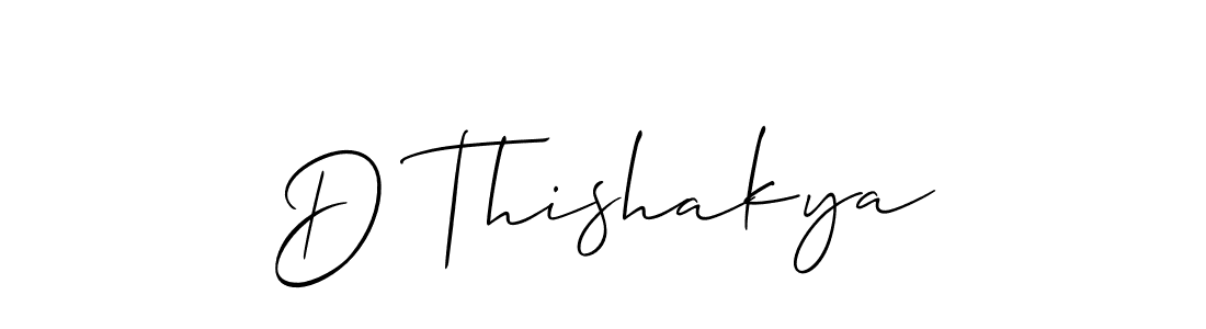 Make a beautiful signature design for name D Thishakya. With this signature (Allison_Script) style, you can create a handwritten signature for free. D Thishakya signature style 2 images and pictures png