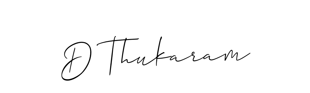 Use a signature maker to create a handwritten signature online. With this signature software, you can design (Allison_Script) your own signature for name D Thukaram. D Thukaram signature style 2 images and pictures png