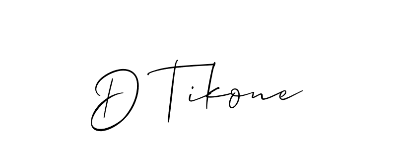 if you are searching for the best signature style for your name D Tikone. so please give up your signature search. here we have designed multiple signature styles  using Allison_Script. D Tikone signature style 2 images and pictures png