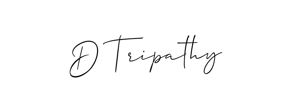 The best way (Allison_Script) to make a short signature is to pick only two or three words in your name. The name D Tripathy include a total of six letters. For converting this name. D Tripathy signature style 2 images and pictures png