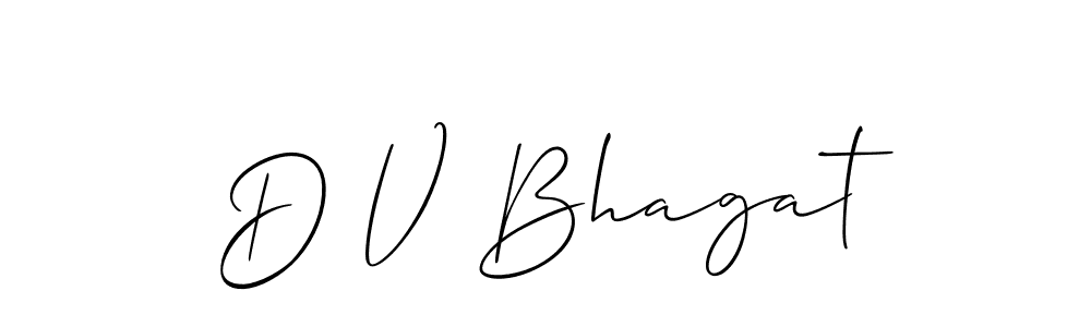 Make a beautiful signature design for name D V Bhagat. Use this online signature maker to create a handwritten signature for free. D V Bhagat signature style 2 images and pictures png