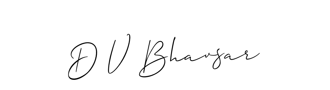 This is the best signature style for the D V Bhavsar name. Also you like these signature font (Allison_Script). Mix name signature. D V Bhavsar signature style 2 images and pictures png