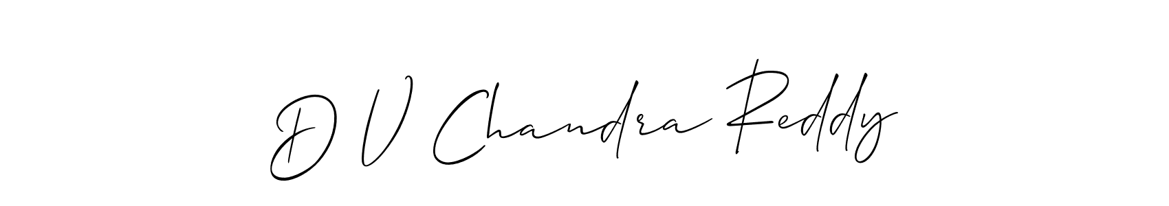 Similarly Allison_Script is the best handwritten signature design. Signature creator online .You can use it as an online autograph creator for name D V Chandra Reddy. D V Chandra Reddy signature style 2 images and pictures png