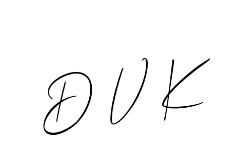 D V K stylish signature style. Best Handwritten Sign (Allison_Script) for my name. Handwritten Signature Collection Ideas for my name D V K. D V K signature style 2 images and pictures png