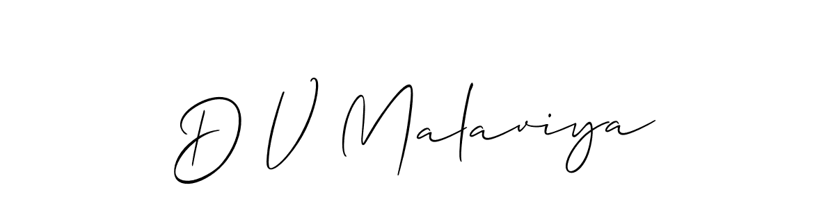 Best and Professional Signature Style for D V Malaviya. Allison_Script Best Signature Style Collection. D V Malaviya signature style 2 images and pictures png