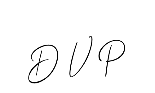 Allison_Script is a professional signature style that is perfect for those who want to add a touch of class to their signature. It is also a great choice for those who want to make their signature more unique. Get D V P name to fancy signature for free. D V P signature style 2 images and pictures png