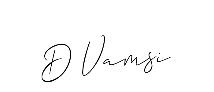 if you are searching for the best signature style for your name D Vamsi. so please give up your signature search. here we have designed multiple signature styles  using Allison_Script. D Vamsi signature style 2 images and pictures png