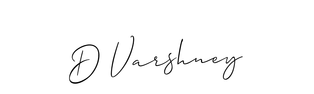 Also we have D Varshney name is the best signature style. Create professional handwritten signature collection using Allison_Script autograph style. D Varshney signature style 2 images and pictures png
