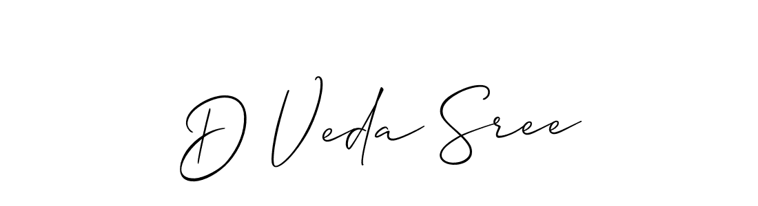 Similarly Allison_Script is the best handwritten signature design. Signature creator online .You can use it as an online autograph creator for name D Veda Sree. D Veda Sree signature style 2 images and pictures png