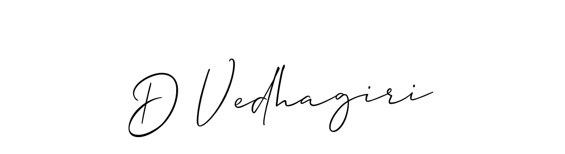 Allison_Script is a professional signature style that is perfect for those who want to add a touch of class to their signature. It is also a great choice for those who want to make their signature more unique. Get D Vedhagiri name to fancy signature for free. D Vedhagiri signature style 2 images and pictures png