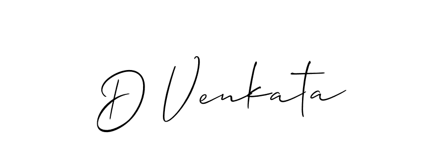 Best and Professional Signature Style for D Venkata. Allison_Script Best Signature Style Collection. D Venkata signature style 2 images and pictures png