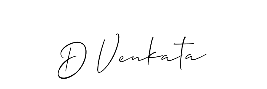 How to Draw D Venkata signature style? Allison_Script is a latest design signature styles for name D Venkata. D Venkata signature style 2 images and pictures png