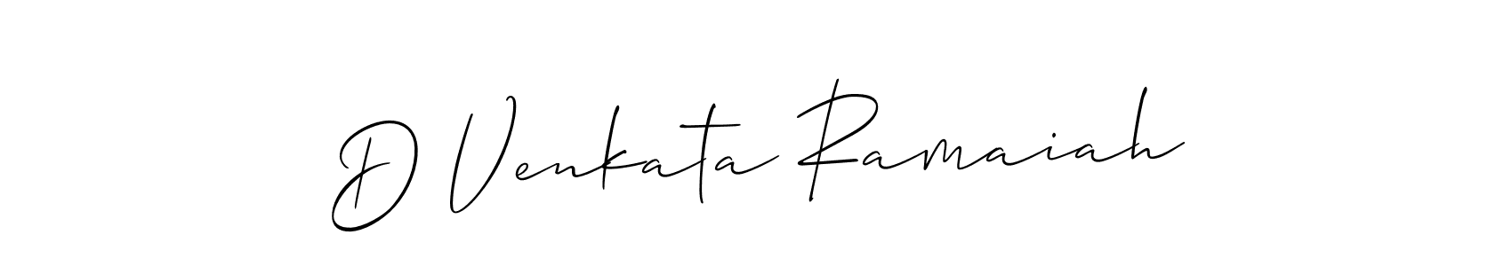 Make a beautiful signature design for name D Venkata Ramaiah. Use this online signature maker to create a handwritten signature for free. D Venkata Ramaiah signature style 2 images and pictures png