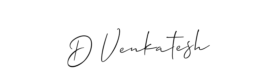 Create a beautiful signature design for name D Venkatesh. With this signature (Allison_Script) fonts, you can make a handwritten signature for free. D Venkatesh signature style 2 images and pictures png