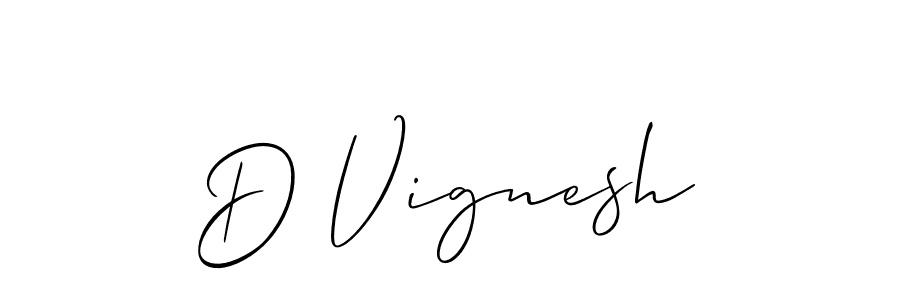 Also we have D Vignesh name is the best signature style. Create professional handwritten signature collection using Allison_Script autograph style. D Vignesh signature style 2 images and pictures png