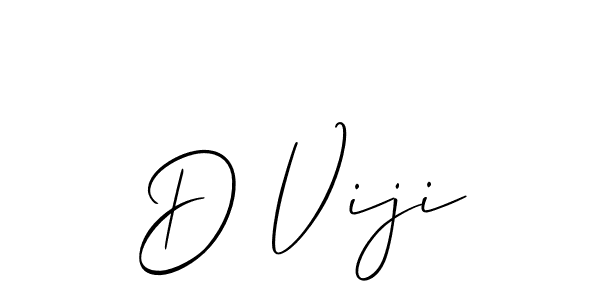 Make a beautiful signature design for name D Viji. With this signature (Allison_Script) style, you can create a handwritten signature for free. D Viji signature style 2 images and pictures png