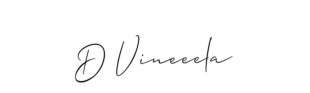 You can use this online signature creator to create a handwritten signature for the name D Vineeela. This is the best online autograph maker. D Vineeela signature style 2 images and pictures png