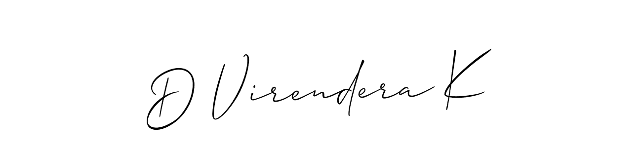 This is the best signature style for the D Virendera K name. Also you like these signature font (Allison_Script). Mix name signature. D Virendera K signature style 2 images and pictures png