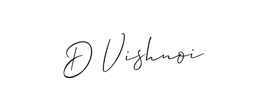 Best and Professional Signature Style for D Vishnoi. Allison_Script Best Signature Style Collection. D Vishnoi signature style 2 images and pictures png