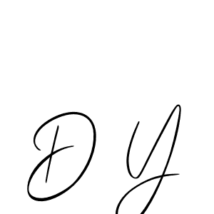 Also we have D Y name is the best signature style. Create professional handwritten signature collection using Allison_Script autograph style. D Y signature style 2 images and pictures png