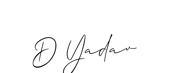 You can use this online signature creator to create a handwritten signature for the name D Yadav. This is the best online autograph maker. D Yadav signature style 2 images and pictures png