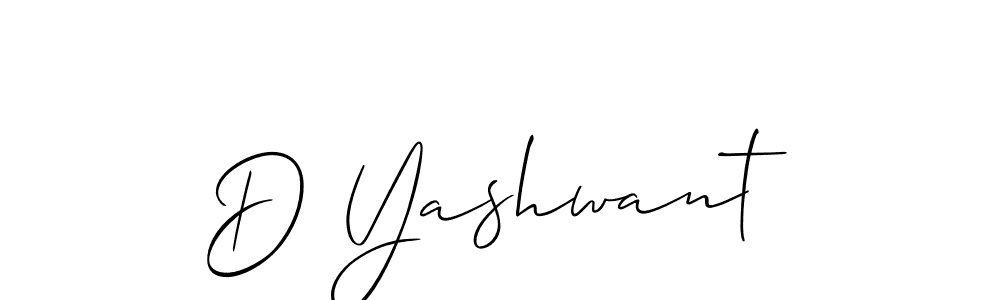 Make a beautiful signature design for name D Yashwant. With this signature (Allison_Script) style, you can create a handwritten signature for free. D Yashwant signature style 2 images and pictures png