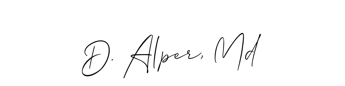 It looks lik you need a new signature style for name D. Alper, Md. Design unique handwritten (Allison_Script) signature with our free signature maker in just a few clicks. D. Alper, Md signature style 2 images and pictures png